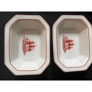 Wedgwood Flying Cloud 9.5" Serving Bowls Pair England